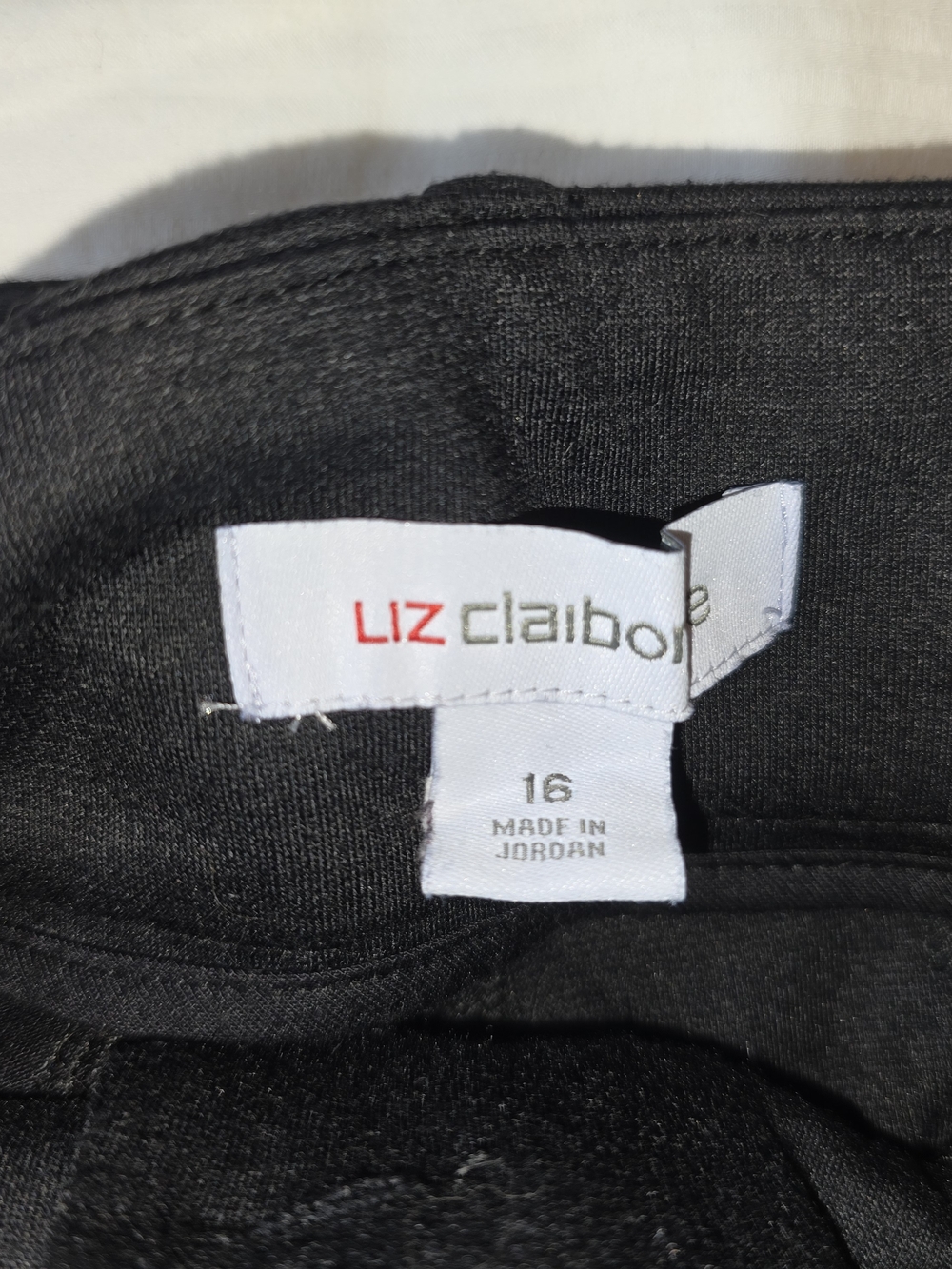 Liz Claiborne Black Paperbag Wide-Leg Tie Pants 16 - Picture 6 of 8